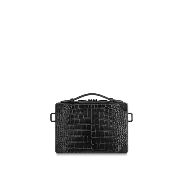 Handle Soft Trunk Bag Crocodilien Matte in collecties exotische leren tassen voor heren