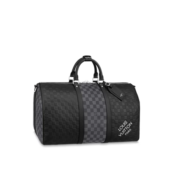 Keepall Bandoulière 50 Bag Damier Infini Leather in collecties Travel Travel Accessories and Organizers voor heren