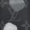 LV x YK Keepall 25 Bag Monogram Eclipse Canvas in reiscollecties met zachte zijkanten voor heren en plunjezakken